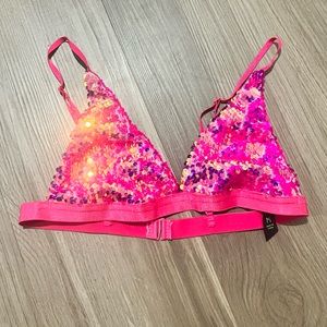 Club Exx Pink Pixie Playroom Sequin Bra